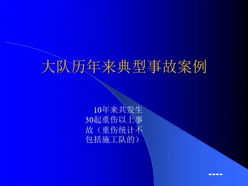 非煤矿山典型事故案例分析精品PPT课件