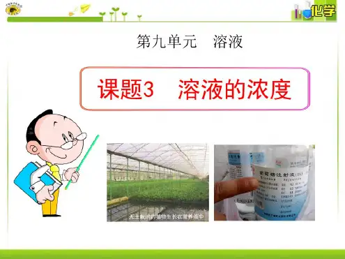 溶液的浓度-PPT