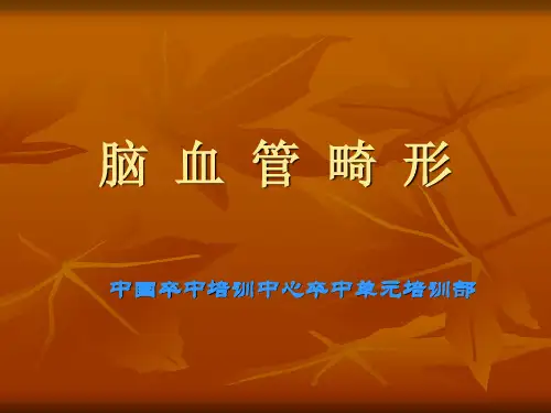 脑血管畸形