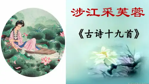 《涉江采芙蓉》