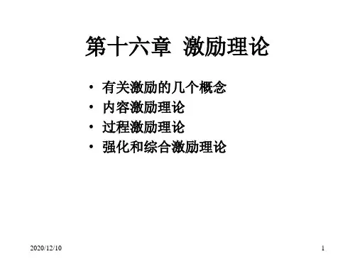 第十六章 激励理论PPT教学课件