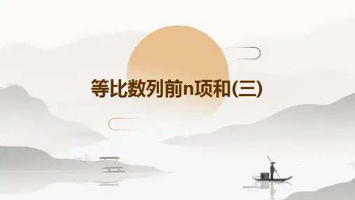 等比数列前n项和(三)
