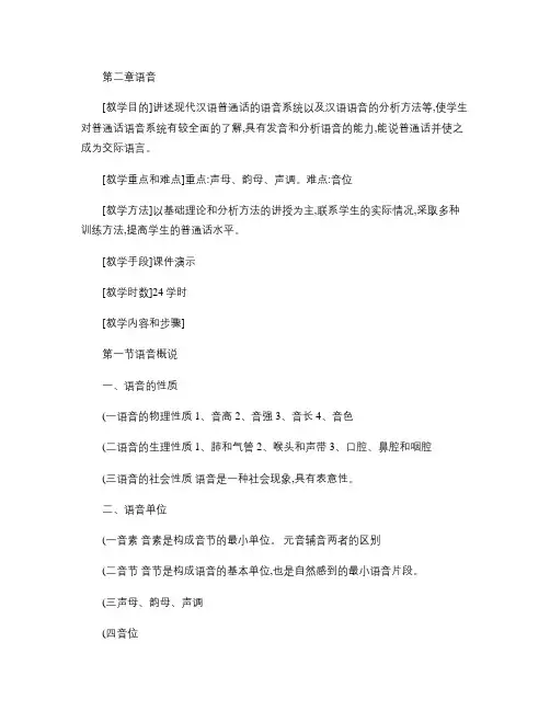现代汉语普通话语音系统(精)