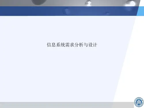 信息系统需求分析与设计