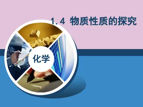 物质性质的探究PPT课件3 粤教版