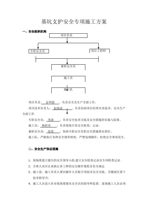 基坑支护安全专项施工方案