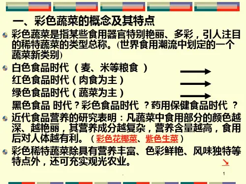彩色蔬菜春季PPT课件