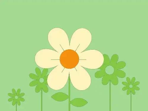 美丽的花朵PPT模板