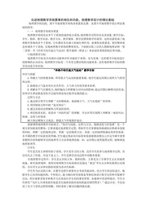 地理系统要素
