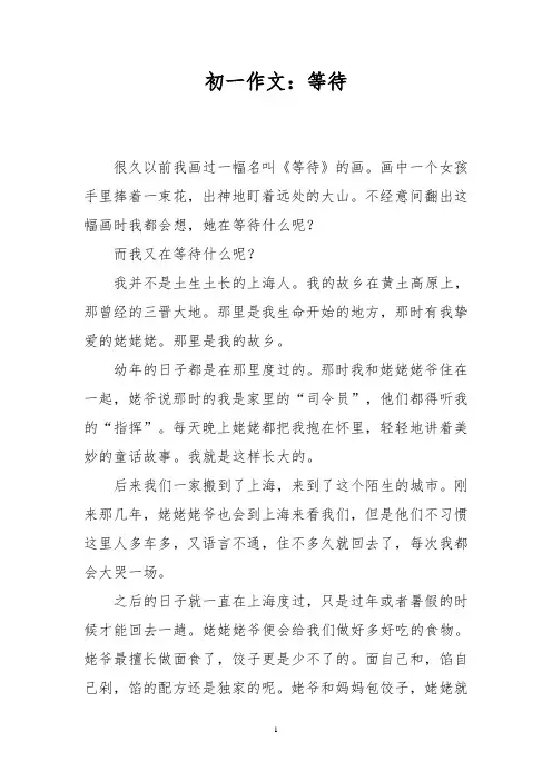 初一作文：等待_7
