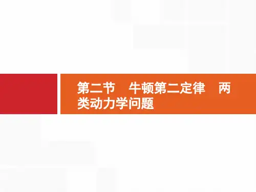 高考物理一轮复习配套课件：3.2牛顿第二定律 两类动力学问题