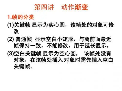 FLASH第四讲 动作渐变