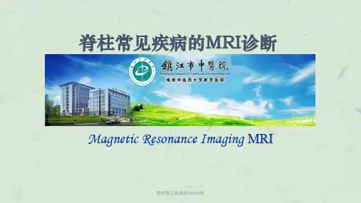 脊柱常见疾病的MRI诊断课件