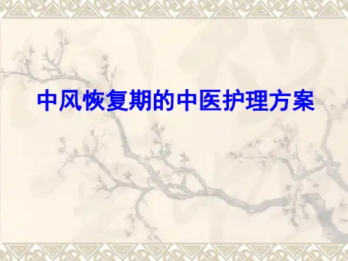中风恢复期的中医护理方案
