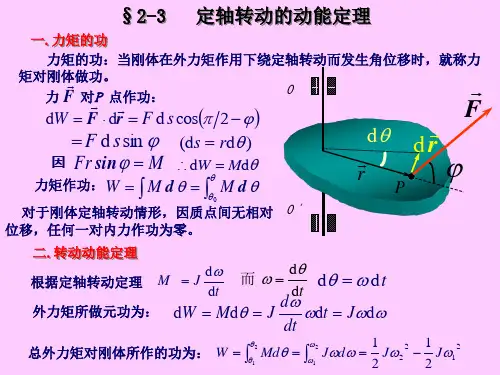 定轴转动的动能定理