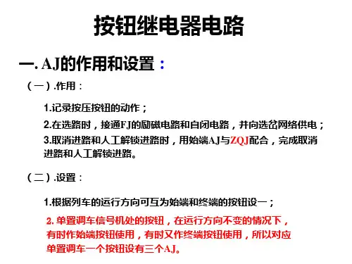 AJ  1按钮继电器