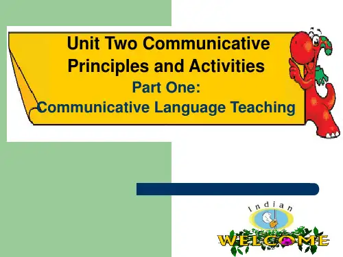 英语教学法教程PPTunit2