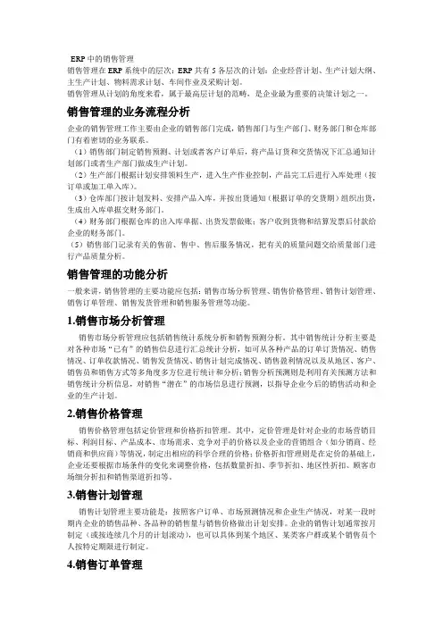 ERP_销售管理