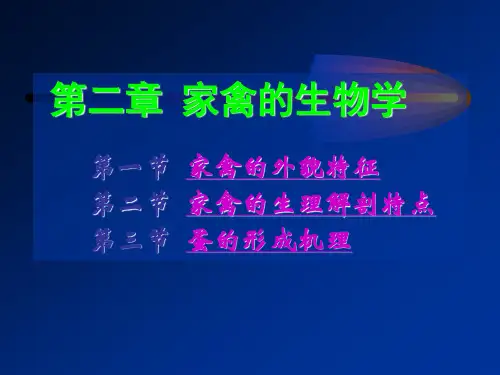 家禽生产学家禽的生物学