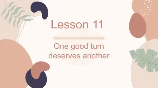 新概念英语第二册 Lesson 11 课件