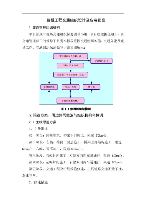 路桥工程交通组织设计及应急预案