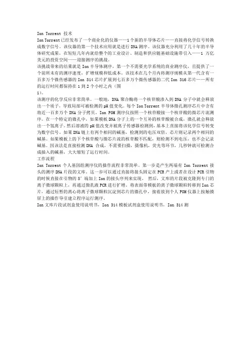 ION TORRENT技术