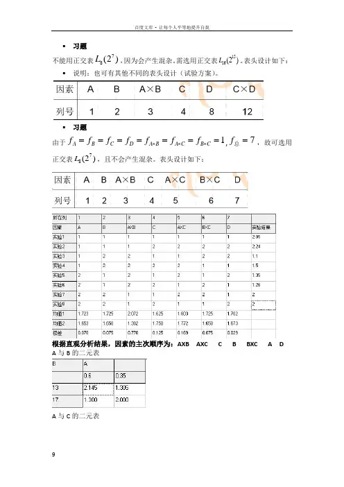 实验设计方法课后习题答案46章