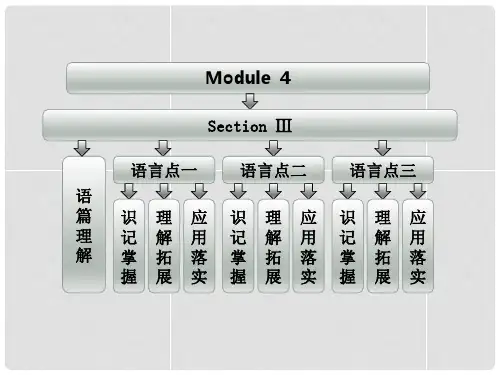 高中英语 Module4 Section Ⅲ Other Parts of the Mo