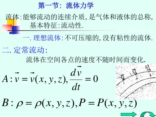 大学物理-流体力学