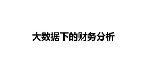 大数据下的财务分析.pptx
