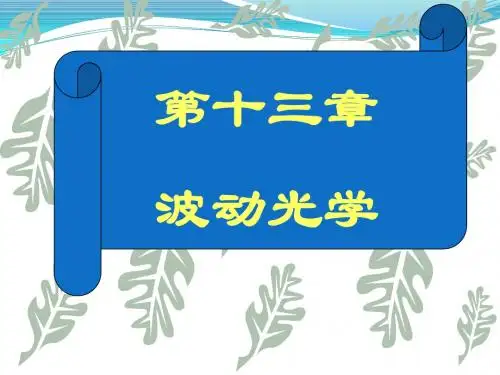 第13章波动光学基础- 2