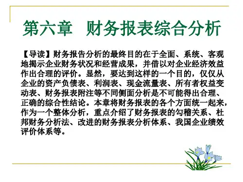 第六章财务报表综合分析.pptx
