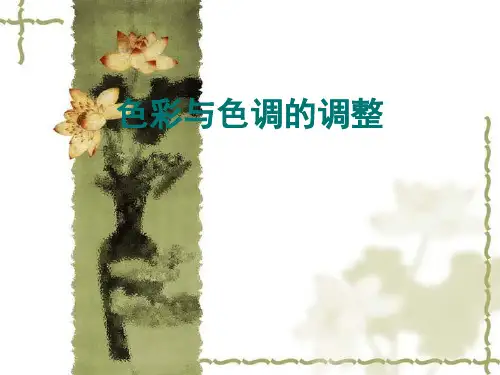 色彩与色调的调整