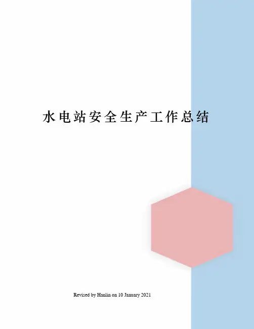 水电站安全生产工作总结