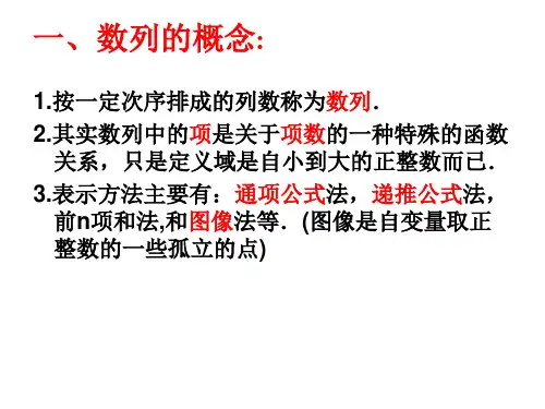 高二数学数列公式(PPT)3-3