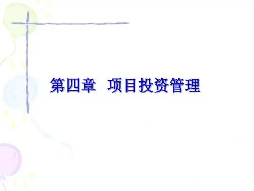 第4章项目投资管理素材