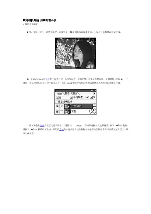 数码相机外拍后期处理必读