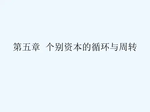 第五章资本循环与资本积累