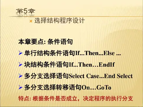 【课件】vb程序设计第2版第5章