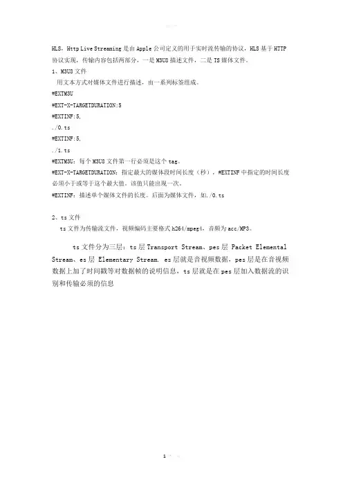 ts流解析规则