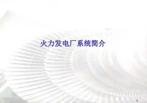 发电厂系统简介(一)
