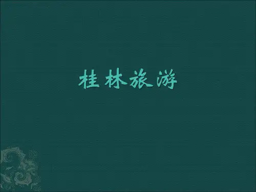 桂林旅游战略解析资料