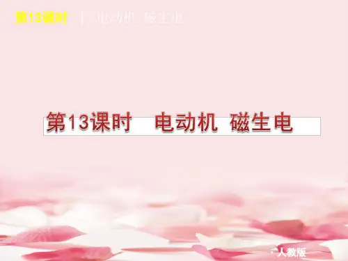 2021年2011届中考物理考点专题复习电动机生磁生电推荐下载