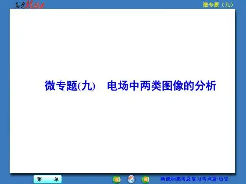 【核动力】2016届高三物理一轮复习课件：第6章 静电场 微专题(九) 电场中两类图像的分析