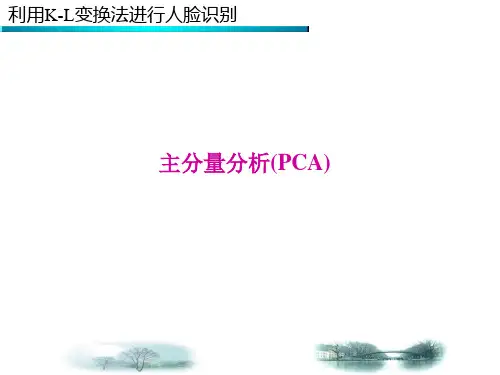 利用K-L变换法进行人脸识别