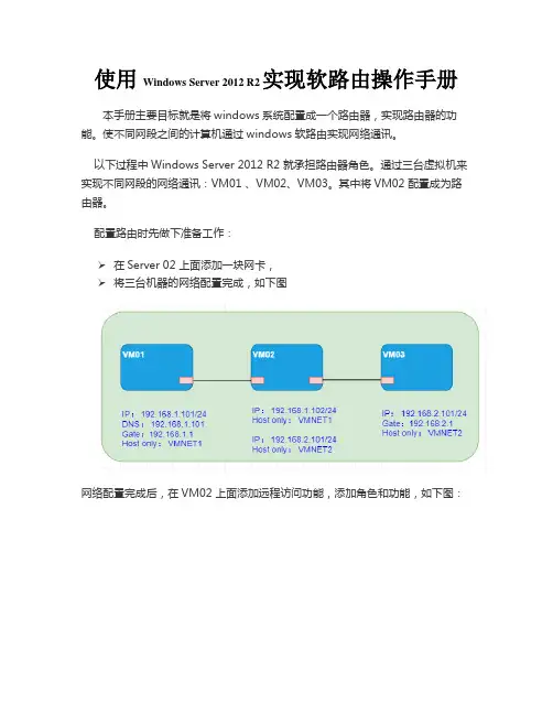Win2012配置软路由