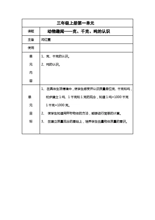 克、千克、吨的认识 2