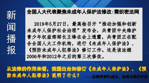 部编版道德与法治法律为我们护航优秀PPT课件1