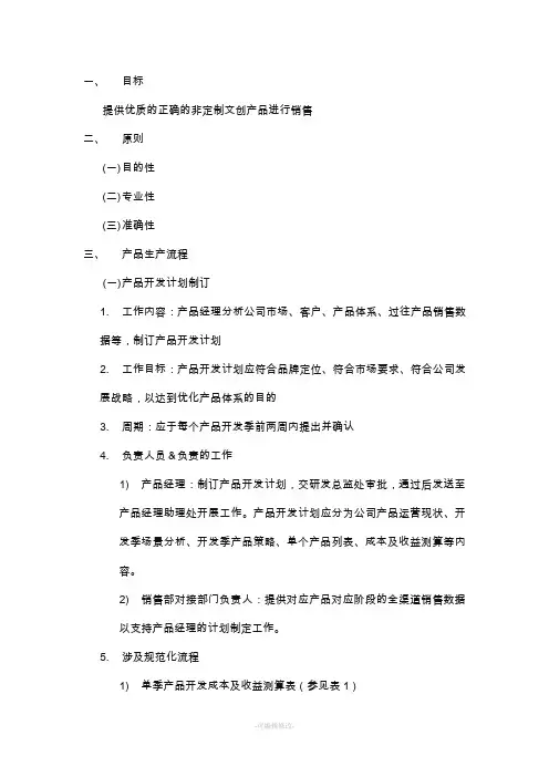 文创产品研发流程