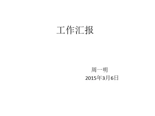 工作汇报